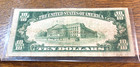 1929  10 National Currency Bank Of Columbus  Oh Nice Original Vf Chrc