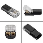 20pcs 2 Pin Double-wire Plug-in Led Light Strip Connectors 2pin Low 20pcs