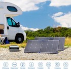 Portable Solar Panel Foldable 100w 18v Pv Module 9bb Bifacial Monocrystalli   