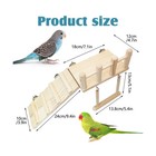 13pcs Parrot Swing Chew Toys Bird Perches Platform With Climbing Ladder Hangi   