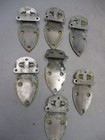 Lot Of 7 Antique Bohn Refrigerator Ice Box Freezer Hinge Usa Embossed