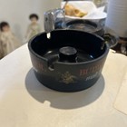 Vintage 1980 s Black Budweiser Beer Ashtray