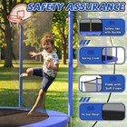 15ft Outdoor Trampoline For Kids Backyard Large Recreational Safety Enclosure