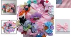 Bulk 50pcs Satin Ribbon Flower Bows Wedding Decor Craft Appliques