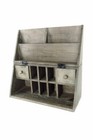 Antique Vintage Style Reclaimed Wood Folding Storage Desk Box