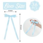Baby Blue Bows 5    10  Satin Bows For Gift Wrapping Twist Tie Bows Premade Ri   