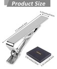 5p Tie Clips For Men  5 Different Classic Tie Bar  Stainless Steel Tie Clip For