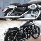 For Harley Sportster Xl 883 1200 Custom Iron 883 Driver   Passenger Two- Up Seat