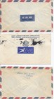1960 Africa Airmail Cover Lot Of 3 - Ethopia  South Africa  K u t  - Etiquettes