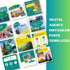 30 Travelia Travel Agency Canva Social Media Posts Templates