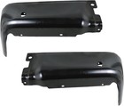 Black Rear Bumper Ends For 09-14 Ford F150 With Sensor Holes Pair Fo1102373