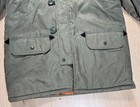 Vintage Military Army Style Winter Jacket Parka Coat W  Fur Hood Size Medium