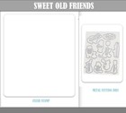 Sweet Old Friends  Stamps And Metal Cutting Dies Diy Scrapbooking Embossing