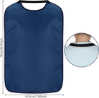 Double Layer Stretchable Adult Bibs With Crumb Catcher Waterproof Washable Cl   