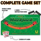Double Sided Poker Mat 36   x72   blackjack Table Topper  Casino Felt Cover  Texa   