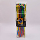 33 Diamond Cocktail Swizzle Sticks Stirrer Colored Reusable Bar Drink Stir Stick