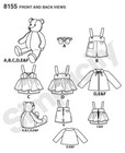 Sewing Pattern Large 21  Stuffed Animal - Soft Plush Toy Teddy Bear Clothes 8155