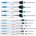 10pcs Eye Shadow Foundation Blending Brush Set Soft Brushes Cosmetic Tool