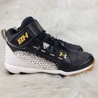 Under Armour Bryce Harper Black White Gold Youth Baseball Cleats Size Us 5y