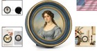 Vintage 4x4 Inch Round Photo Frame Elegant Antique Glass Front Decor