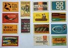 Matchbox Labels Lot Random Collection Vintage Set 14 Soviet Ussr Export