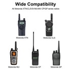 Ptt Mic Swivel Earpiece For Motorola Radio Walkie Talkies Cp200 Cls1410 Cls1110