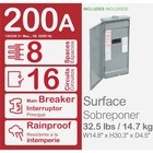 Square D Homeline Hom816m200pftrb 200a 8-space 16-circuit Breaker Load Center