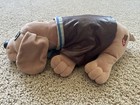 Vtg 1985 Pound Puppies Puppy Tonka With Collar Large Tan Brown 18  Stuffed Plush