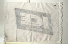 Vintage Budweiser Ice Golf Towel Fringe Ends Metal Hang Ring 12x17 Made In Usa