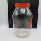 Vintage Sun Tea Gallon Glass Tapper Jar Red Lid Red Sun Design 70 s Design