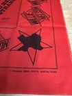 Nos Vtg 70   s Willie Nelson Red Bandana 1977 Franks Bros  Austin Tx Whiskey River