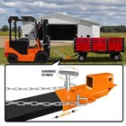  Forklift Trailer Hitch Attachment Competible With 2 Inch Receiver Clamp Orange