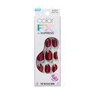  2 Pack  Kiss Impress Color Fx Short Oval Press-on Nails  Red  30 Pieces