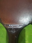 Vintage Wood Ting Tong Raquette Paddle Solid Made In Isreal 10 