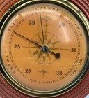 Swift   Anderson Boston Yellow Barometer Ships Wheel Freestanding Or Wall Hung