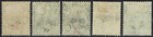 Trinidad And Tobago 1913 Official Britannia   d All 5 Types