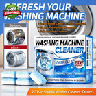 Enzyme Washing Machine Cleaner Tablets  24 Pack      Protease Laundry Machine