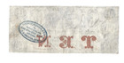 1861 Bank Of The State Of South Carolina  10   Stamped   Crosscut Cancelled