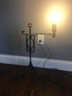 Antique Cast Iron Table Desk Lamp Swing Arm 3  Feet Task Light Works Industrial