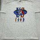 Vintage 1993 Fila Us Open New York T-shirt Large Tennis Single Stitch 90s