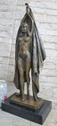 Chiparus Art Deco Nude Dancer Showgirl Bronze Statue Sculpture Figure Decor