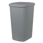 Hefty 13 3 Gallon Trash Can  Plastic Touch Top Kitchen Trash Can  Grey