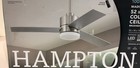 Hampton Bay Madison 52 In  Led Brushed Nickel Indoor Ceiling Fan Sealed