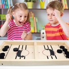 Fast Sling Puck Game - Fast Action Super Foosball Table Desktop Battle Slingshot