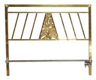 Art Deco Brass Bird   Snake Full Size Headboard Set
