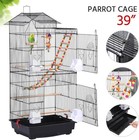 39  Roof Top Large Flight Bird Cage For Small Quaker Parrot Cockatiel Parakeet