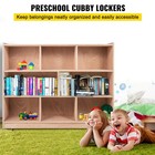Cubby Tray Storage Cabinet 8-section Cubby Shelf 3-tier For Home School