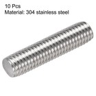 10pcs M10 X 40mm Fully Threaded Rod 304 Stainless Steel Right Hand1 5mm Pitch