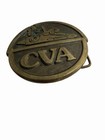 Vintage Solid Brass 1978 Cva Connecticut Valley Arms Flintlock Rifle Belt Buckle