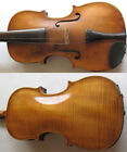 Antique 4 4 Full Size German Violin W  Bow   Fitted Coffin Case